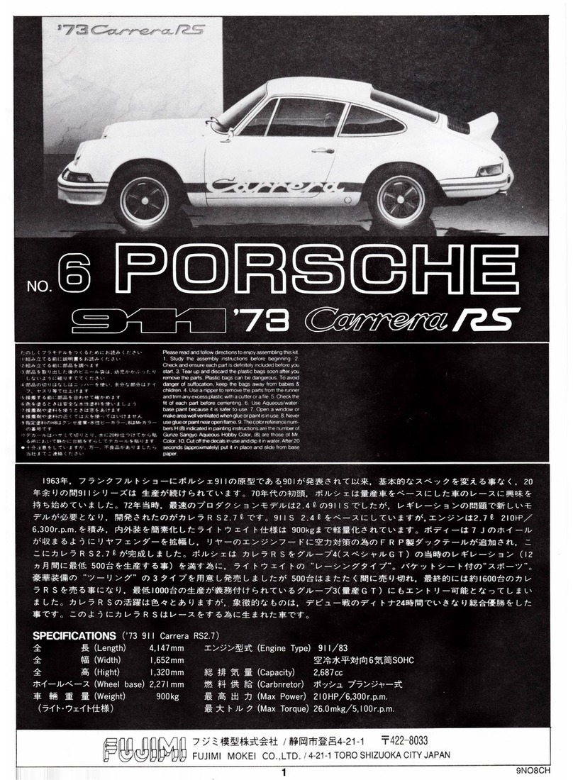 Fujimi 08006 instructions