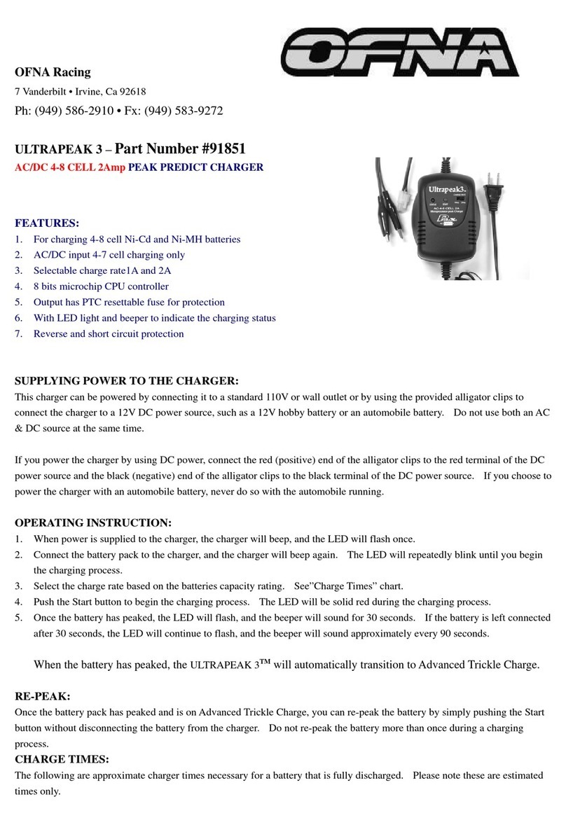 Ofna Racing ULTRAPEAK 3 Operating	 instruction