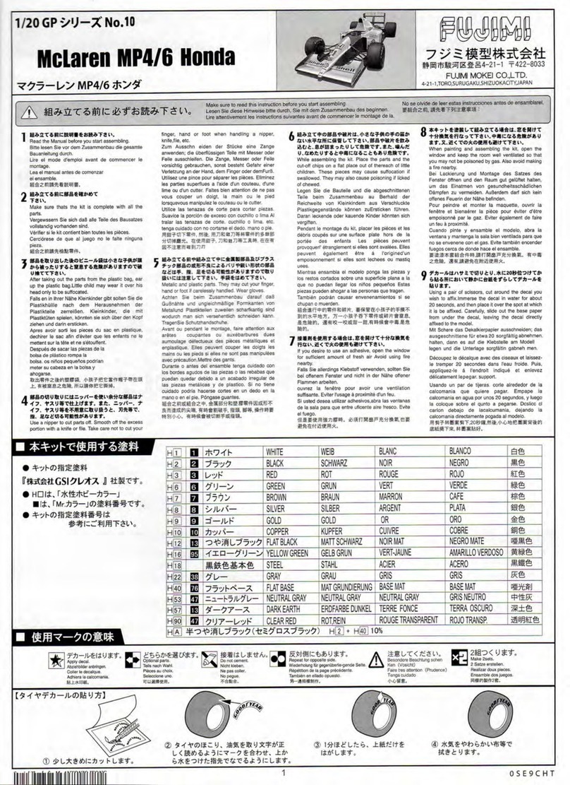 Fujimi 09044 User manual Fujimi 09044 User manual