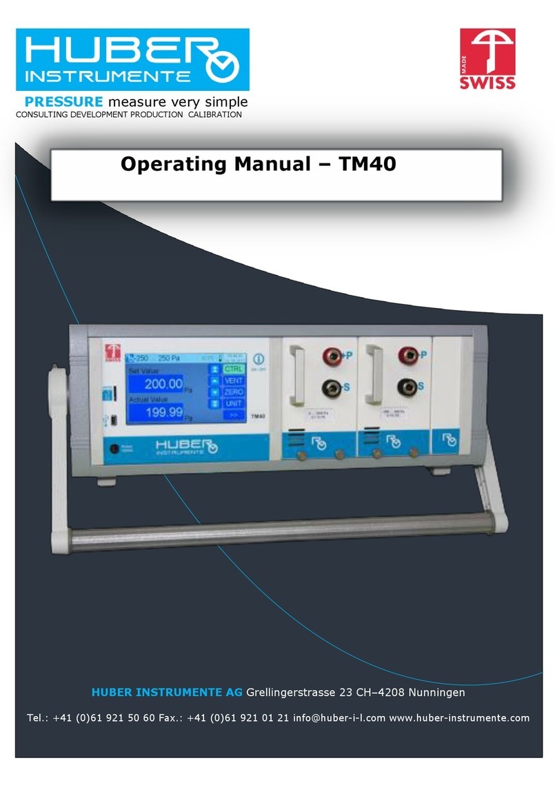 HUBER INSTRUMENTE TM40 operating manual