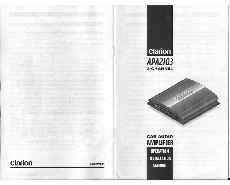 Clarion APA2103 User manual