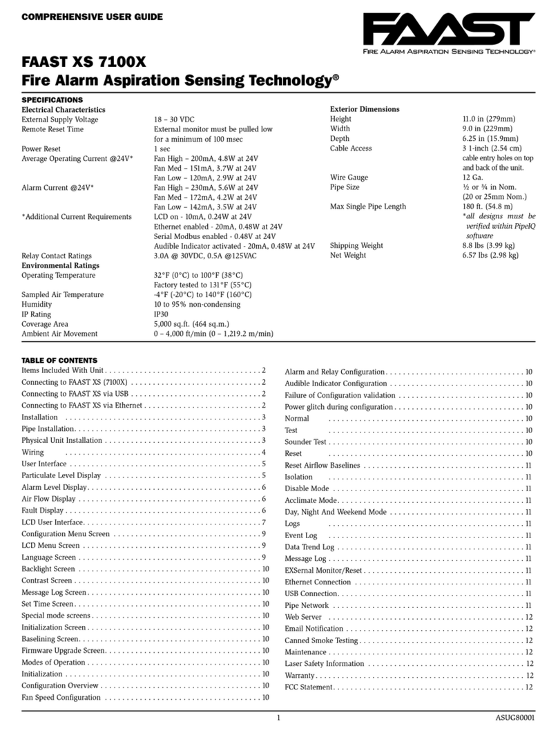 FAAST XS 7100X Comprehensive user's guide