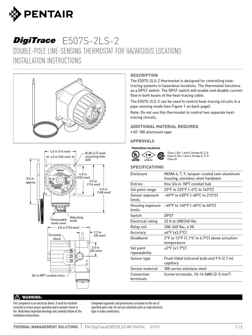 Pentair Digitrace E507S-2LS-2 User manual