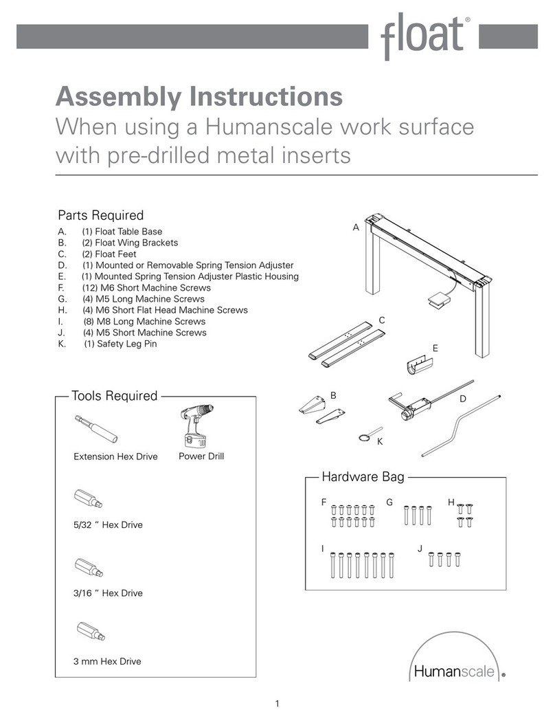 Humanscale Float User manual Humanscale Float User manual