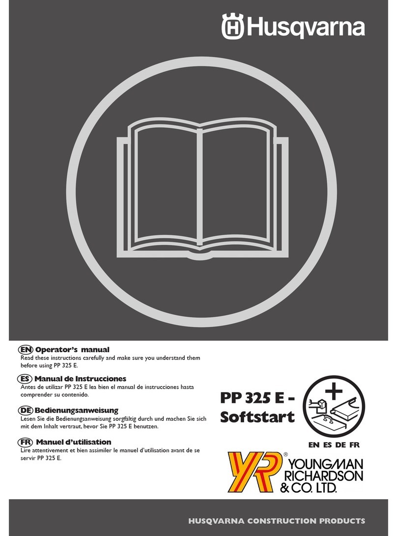 Husqvarna PP 325 E Owner's/operator's manual