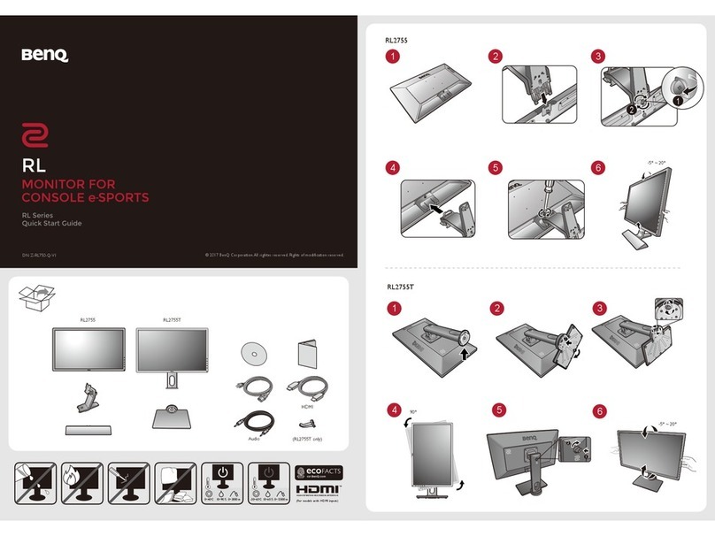 BenQ RL2755 Operating and maintenance instructions