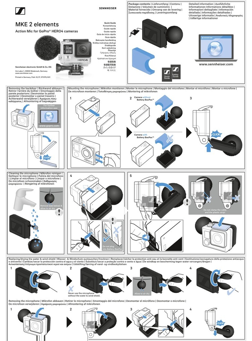 Sennheiser MKE 2 elements Quick guides