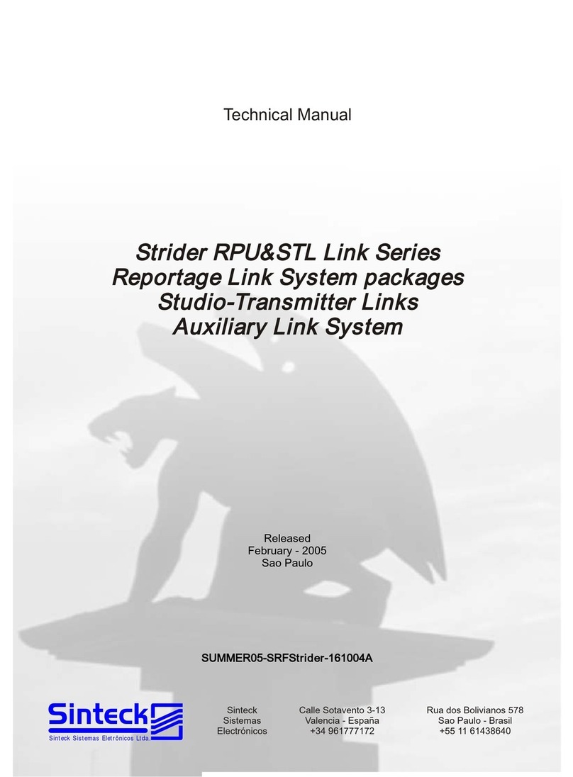 Sinteck RPU Link User and technical manual