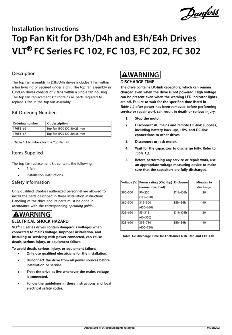 Danfoss 176F3166 installation instructions