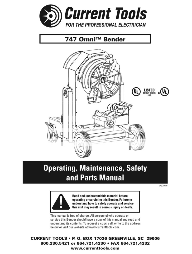 Current Tools Omni 747 Operating, Maintenance, Safety and Parts Manual