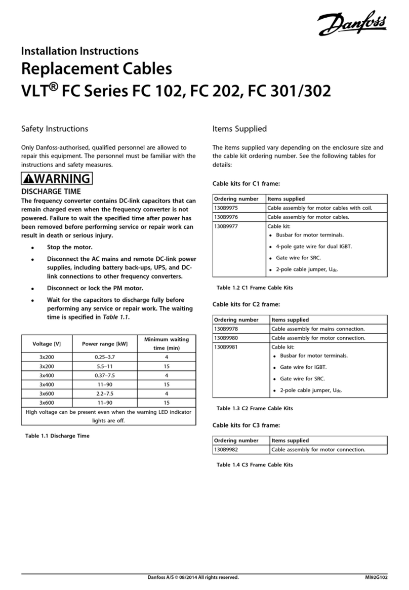 Danfoss 130B9975 installation instructions