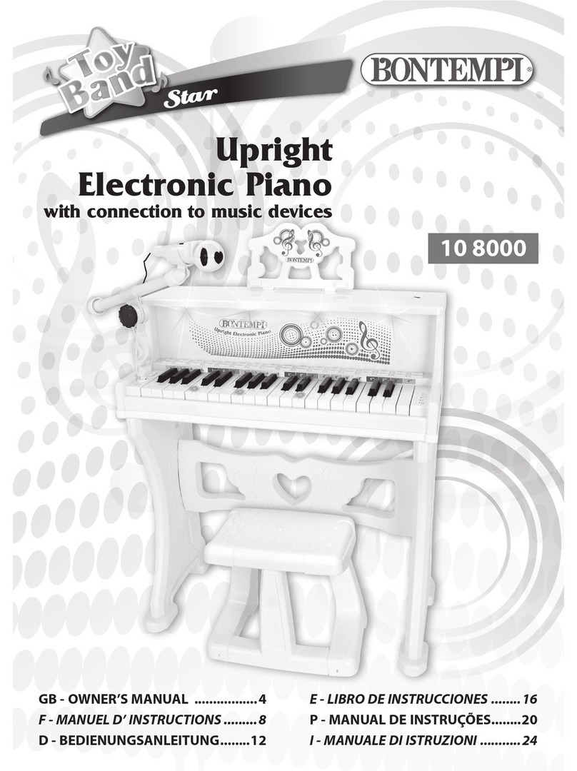 Bontempi 10 8000 owner's manual
