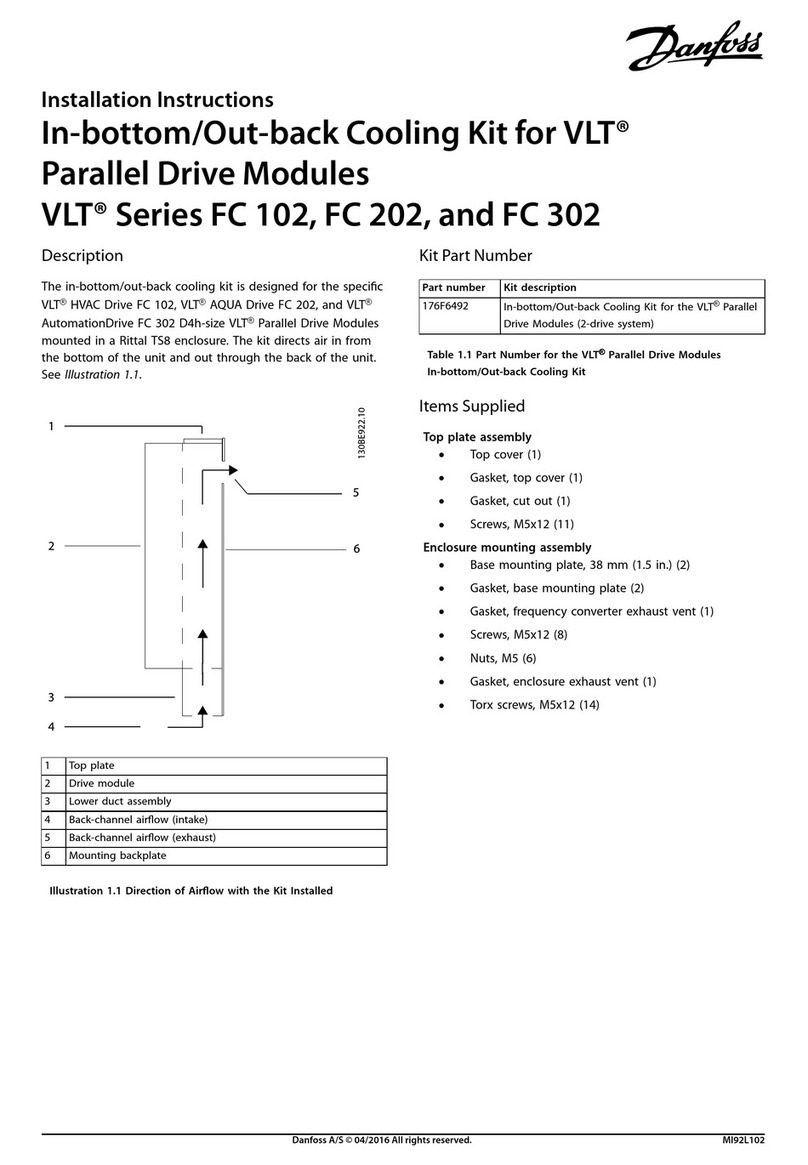 Danfoss 176F6492 installation instructions