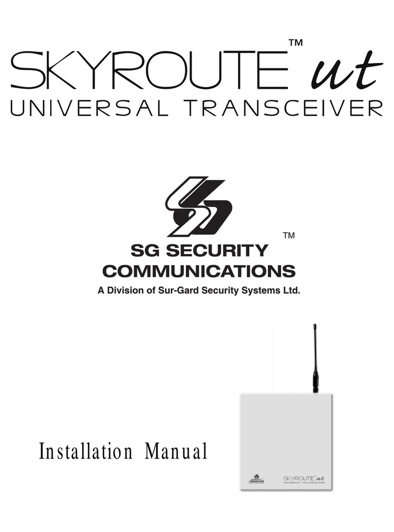 SG Security Communications Skyroute UT installation manual SG Security Communications Skyroute UT installation manual