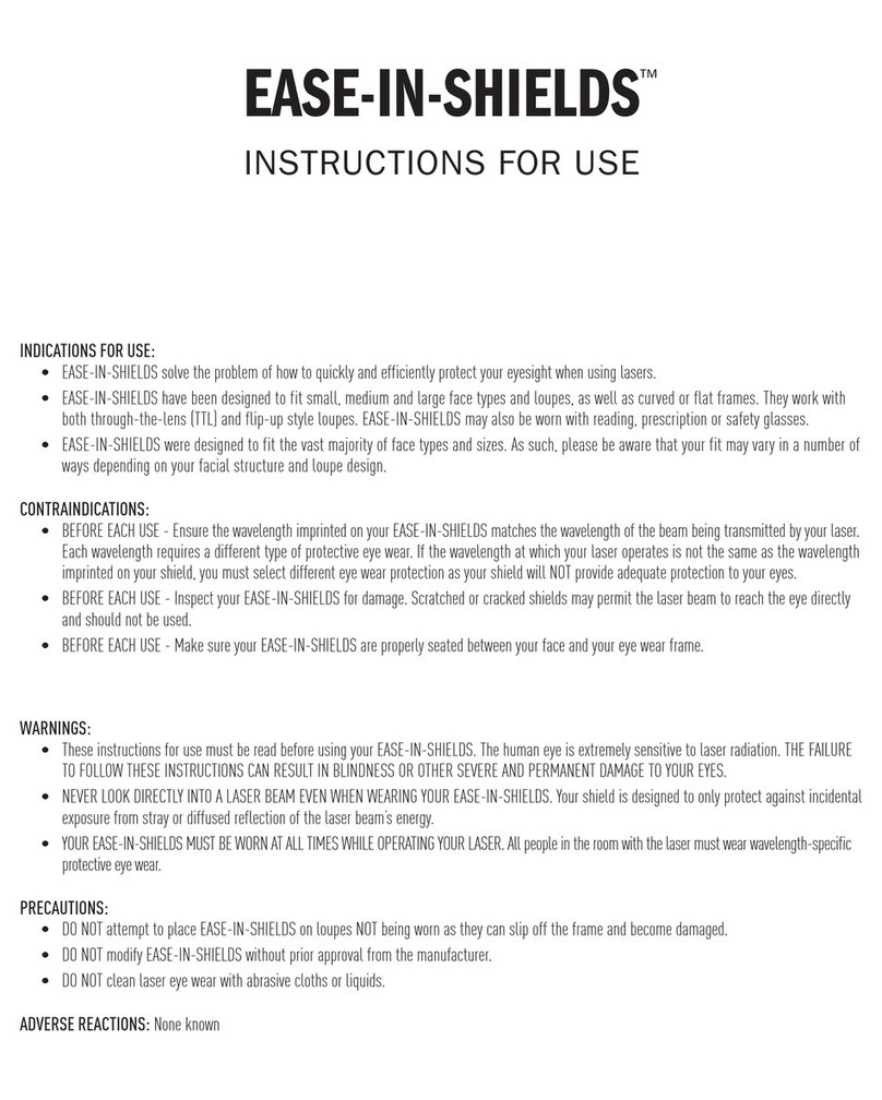 Orascoptic EASE-IN-SHIELDS Instructions for use