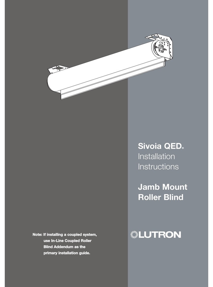 Lutron Electronics Sivoia QED Service manual Lutron Electronics Sivoia QED Service manual