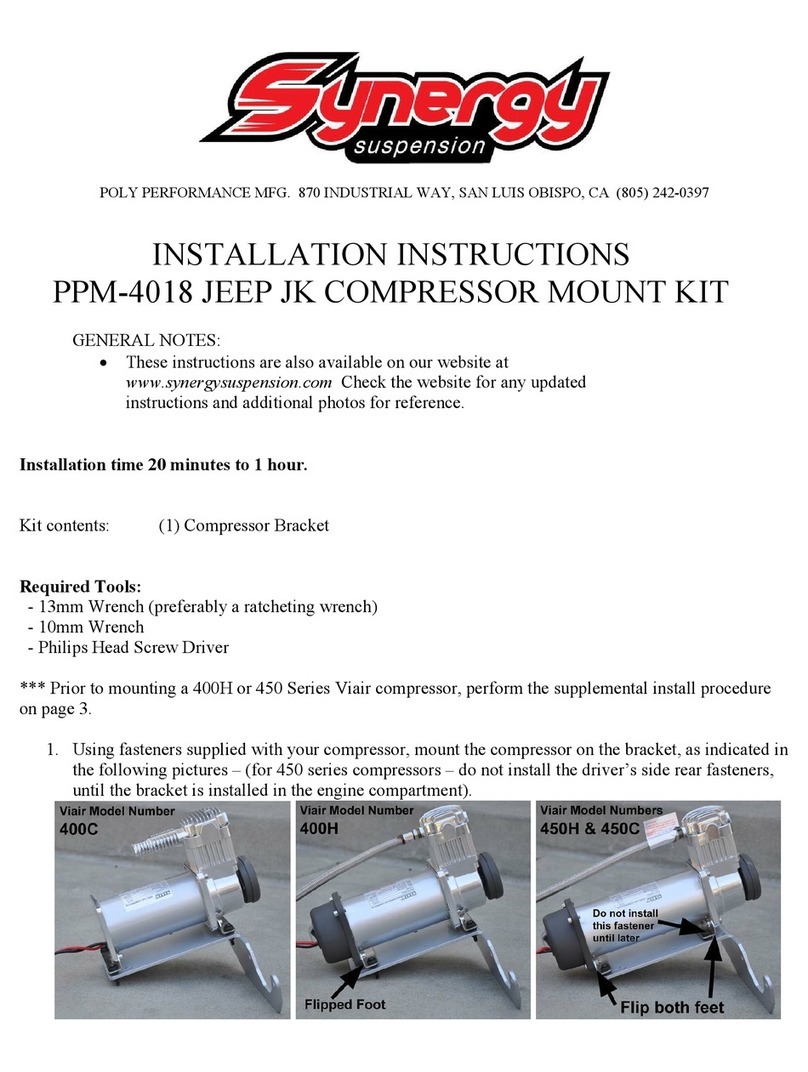 Synergy PPM-4018 Installation instructions manual