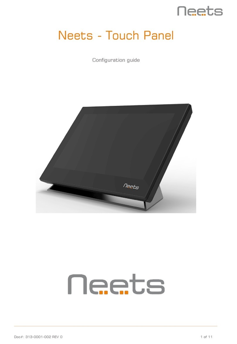 Neets Touch Panel User configuration guide