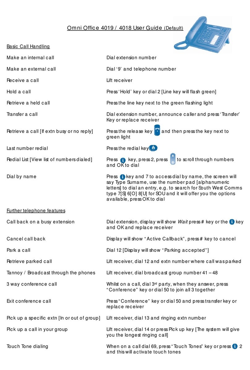Alcatel Omni Office 4019 User manual