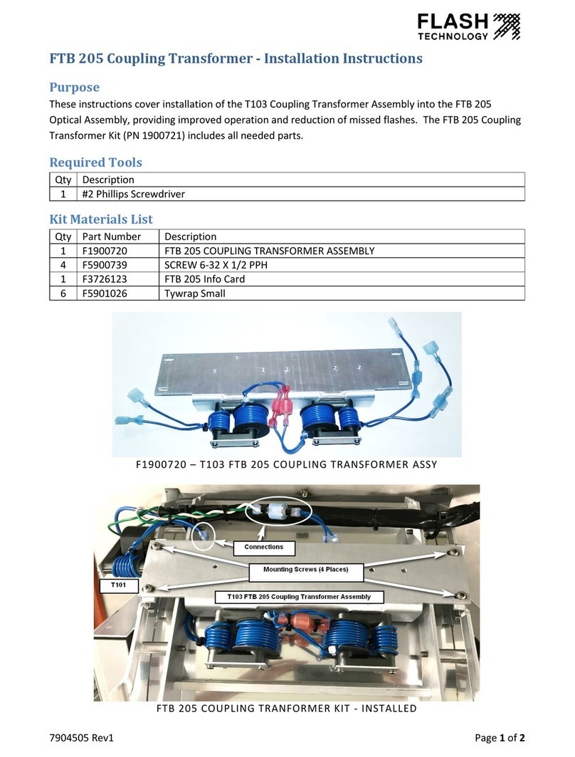 Flash FTB 205 Installation instructions manual