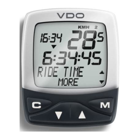 VDO Cyclecomputing C1DS User manual