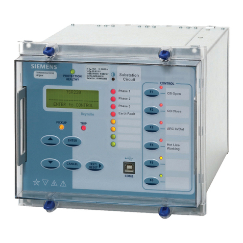 Siemens Argus 7SR21 User manual