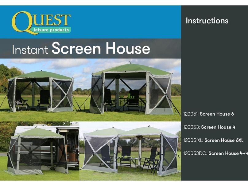 Quest Engineering Screen House 6 instructions
