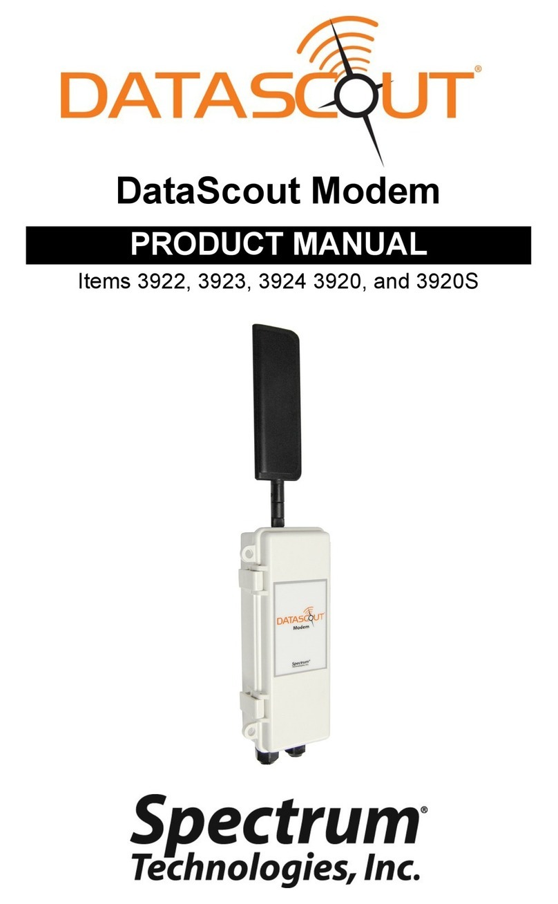 Spectrum DataScout 3922 User manual