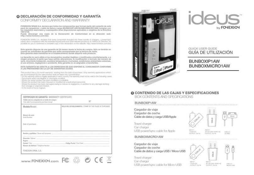 Fonexion ideus BUNBOXIP1AW user guide