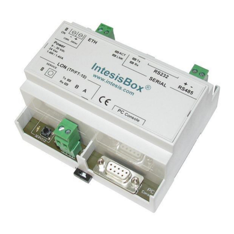 IntesisBox ASCII Server-LON installation manual