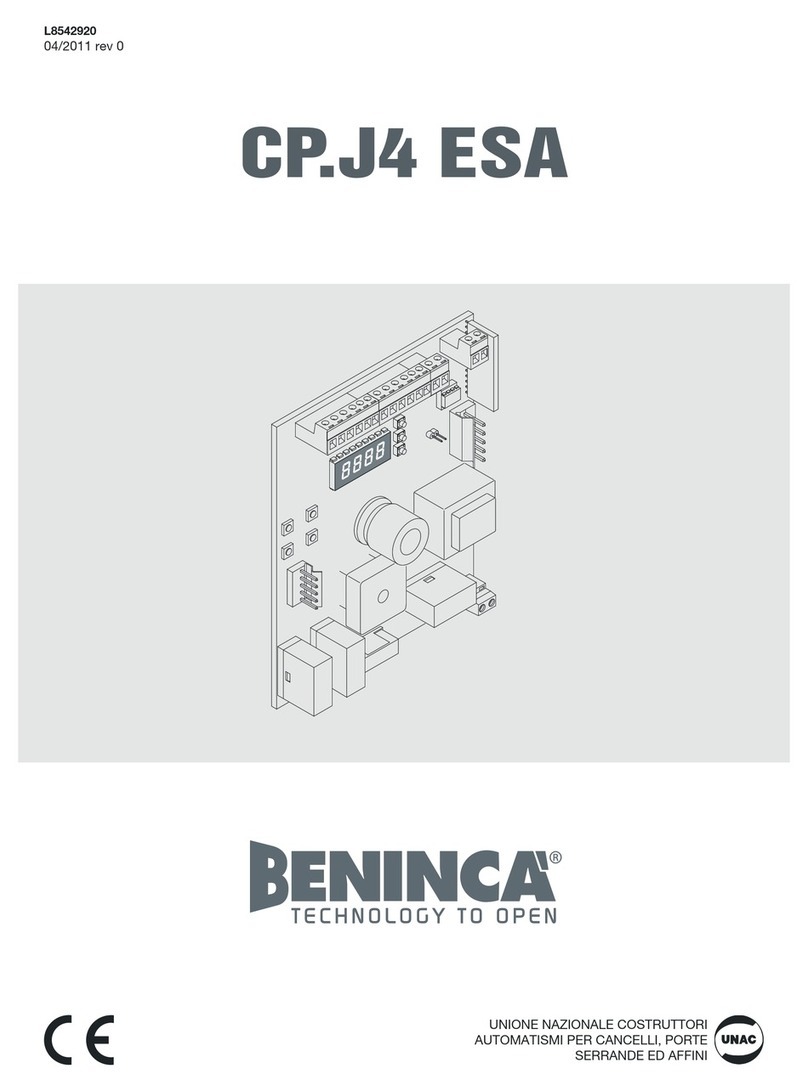 Benninca CP.J4 ESA User manual