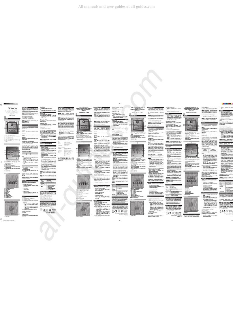 Oregon Scientific RRM612P User manual