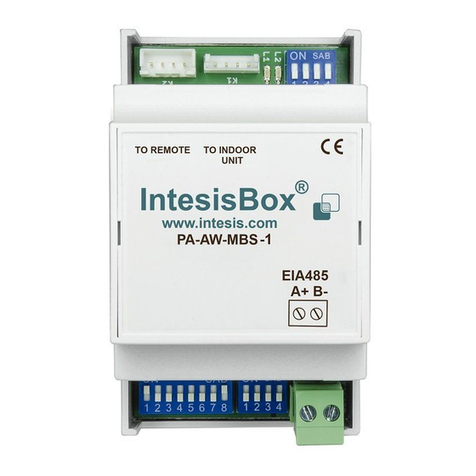 IntesisBox PA-AW-MBS-1 User manual