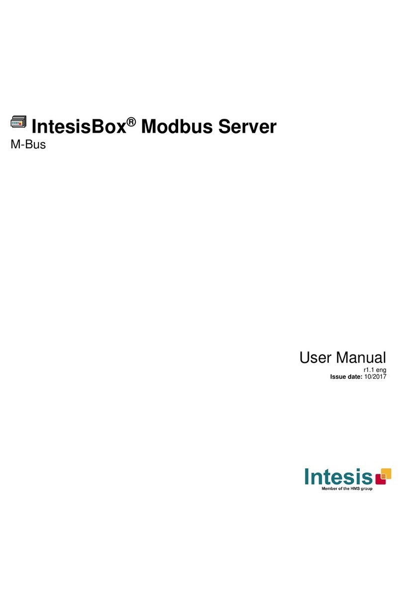 IntesisBox IBMBSMEB0100000 User manual IntesisBox IBMBSMEB0100000 User manual