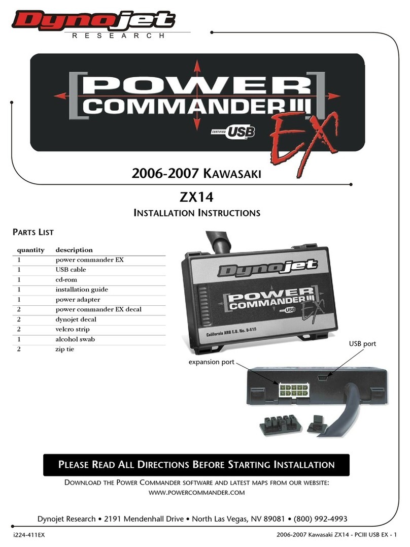 Dynojet Power Commander III USB EX User manual