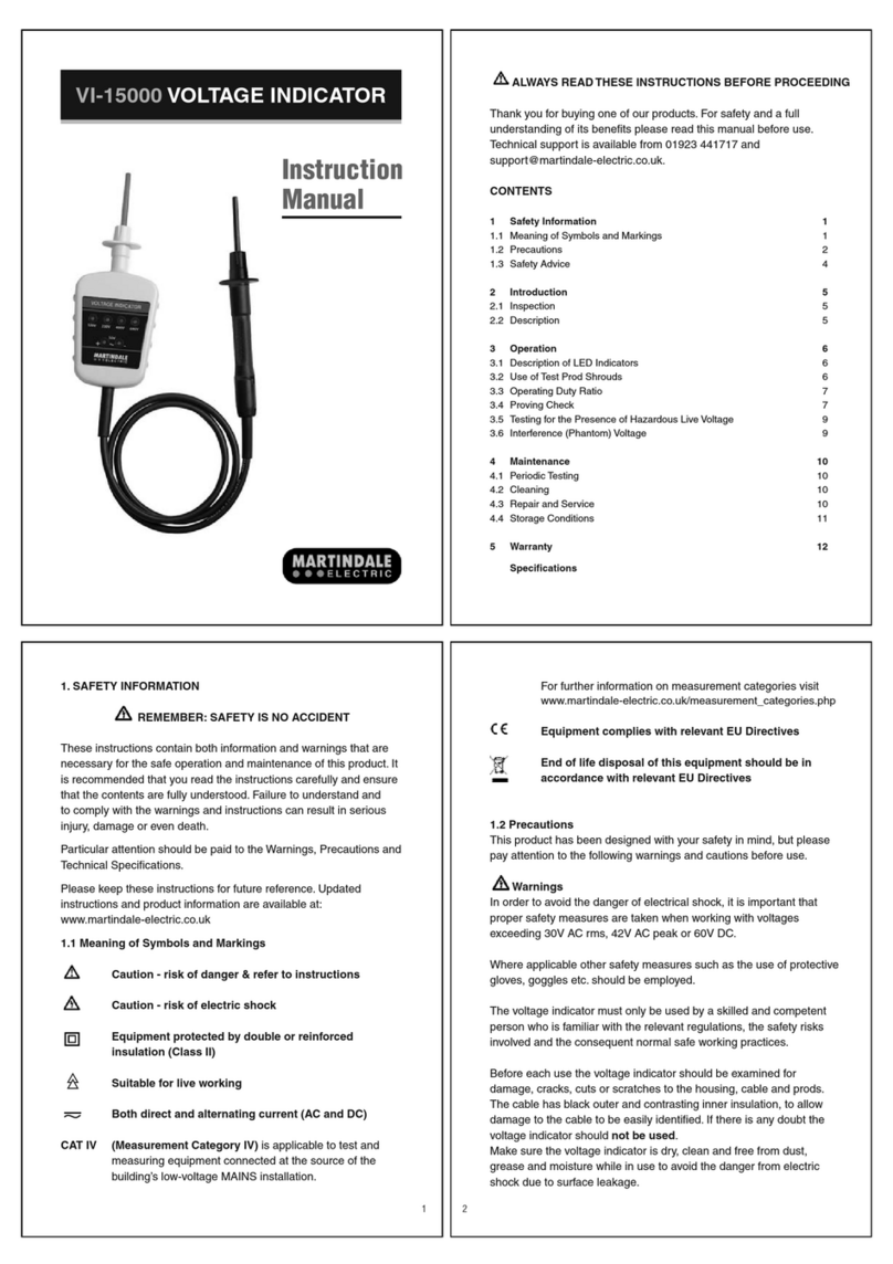 MARTINDALE VI-15000 User manual