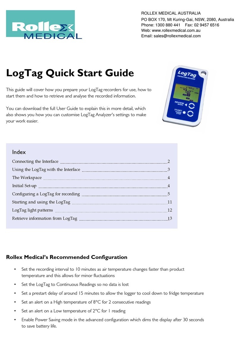Rollex Medical LogTag quick start guide