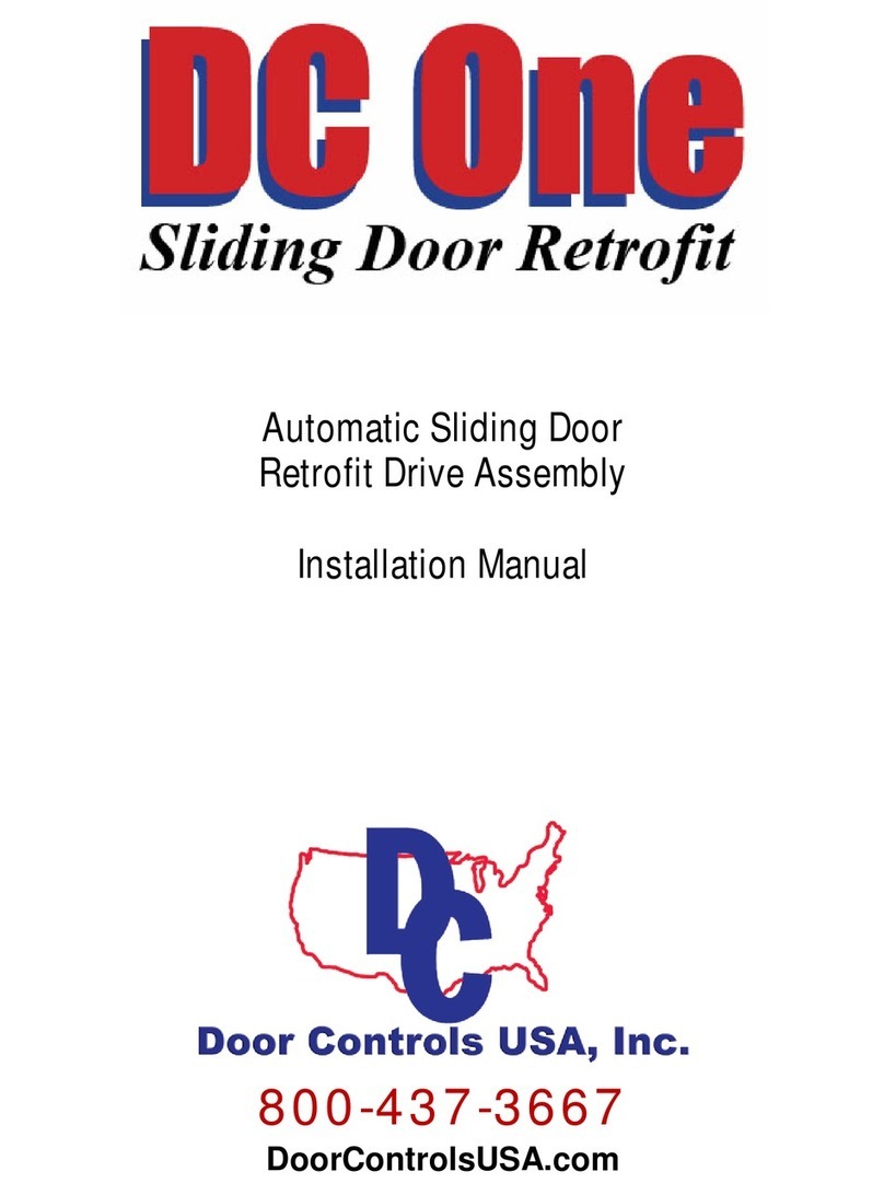 Door Controls DC One installation manual
