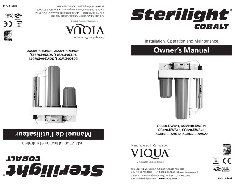 Sterilight SC200-DWS11 owner's manual