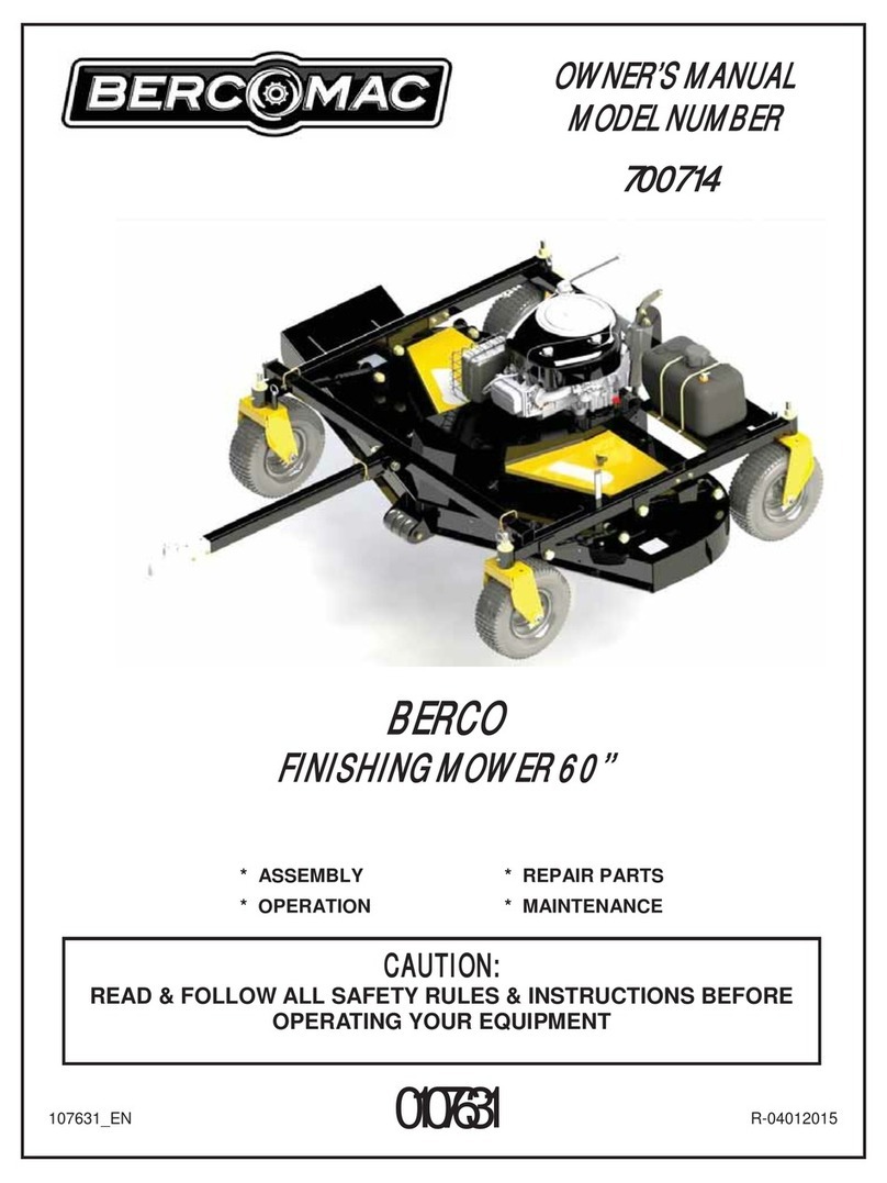 Bercomac 700714 User manual