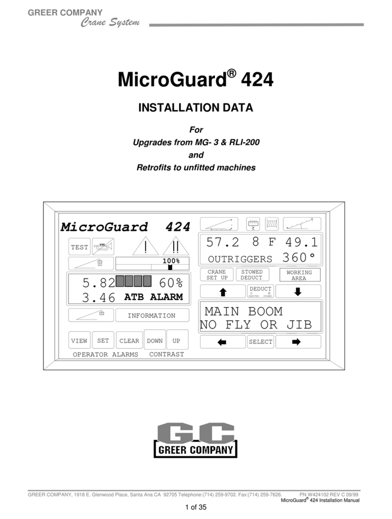GREER Company MICROGUARD 424 installation manual GREER Company MICROGUARD 424 installation manual