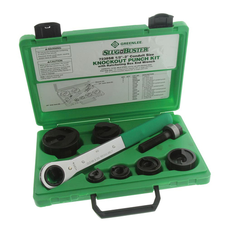 Greenlee 7238SB SLUG-BUSTER Datasheet