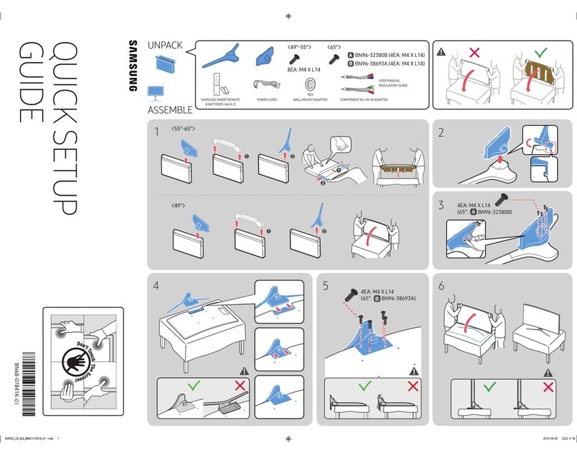 Samsung KU6500 Quick setup guide