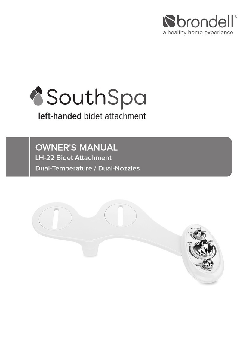 brondell SouthSpa Revive LH-22 owner's manual