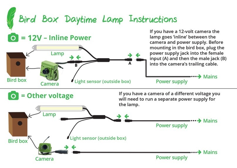 greenfeathers Bird Box Daytime Lamp instructions