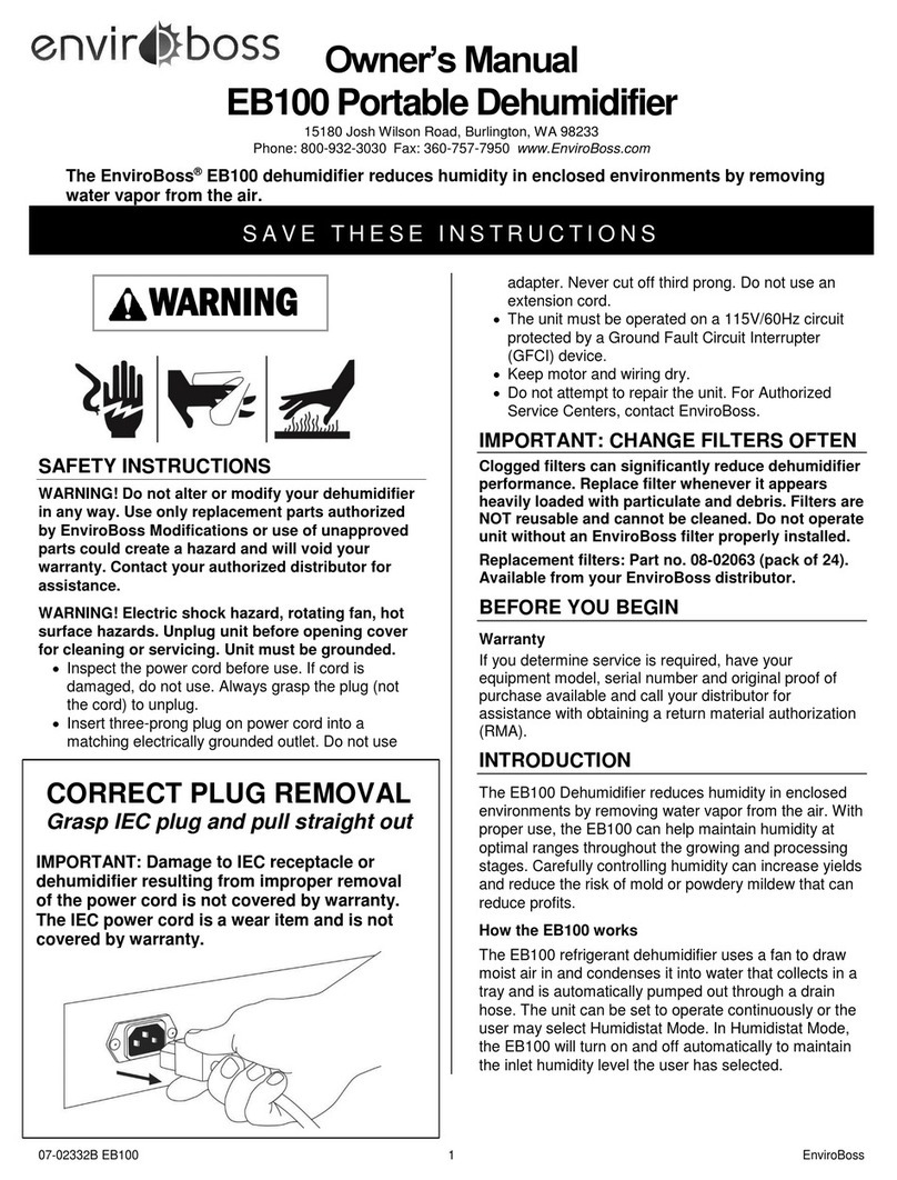 ENVIROBOSS EB100 owner's manual