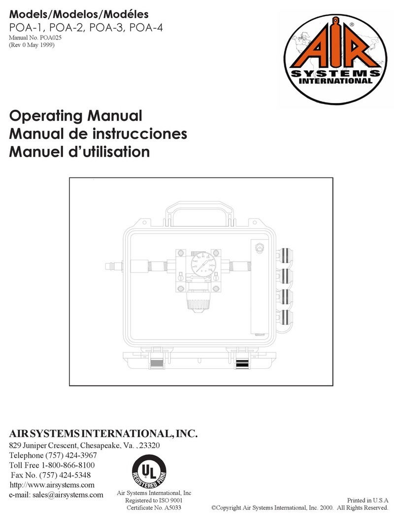 AIR SYSTEMS POA-1 User manual