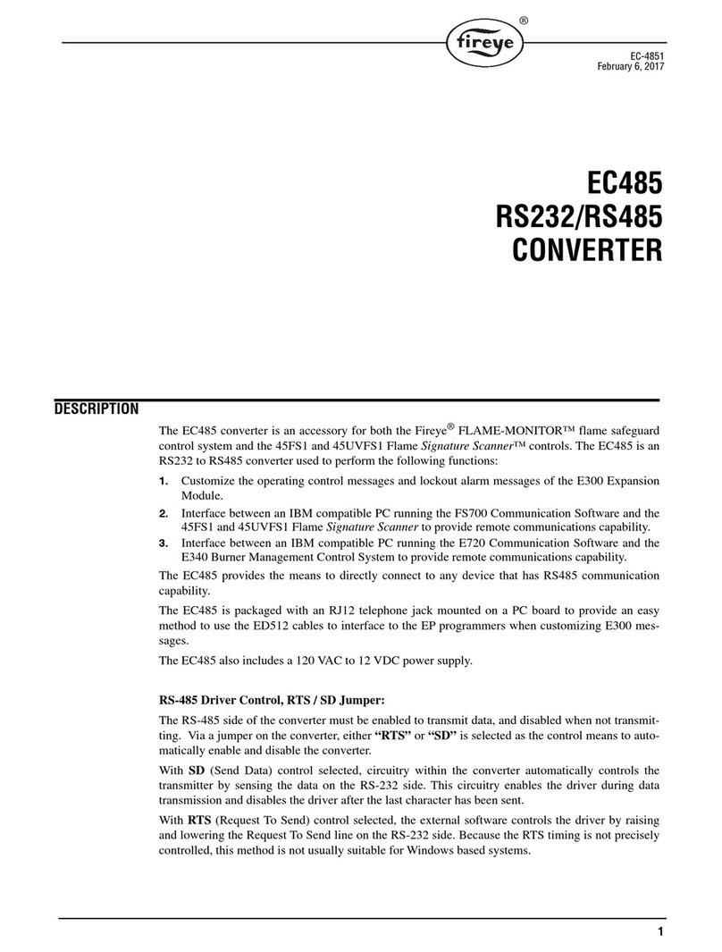 Fireye EC485 manual