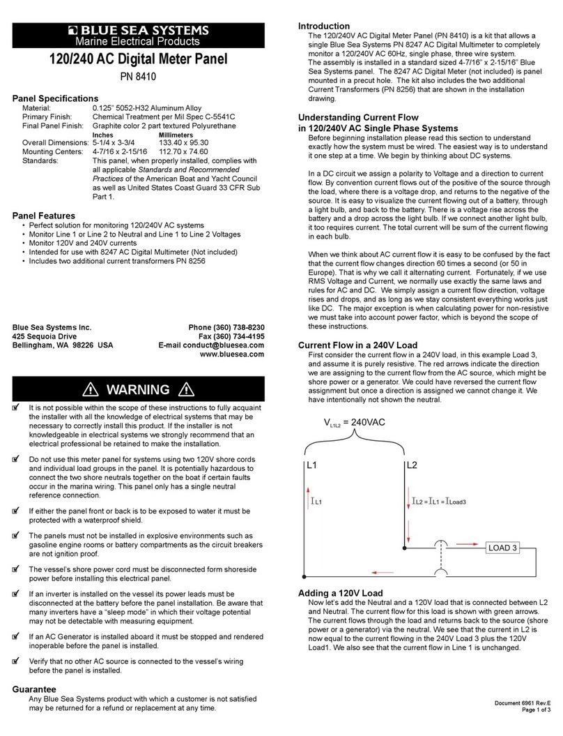 Blue Sea 8410 User manual