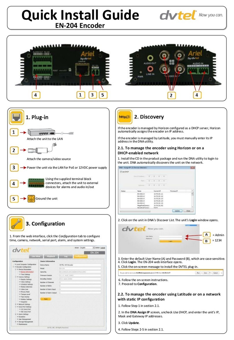 DVTEL Ariel EN-204 User manual